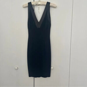 Dress V-Neck sleeveless black L Stretchy Amazone